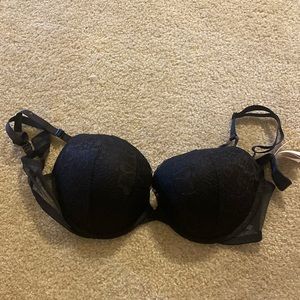 Black Push Up Lace Bra